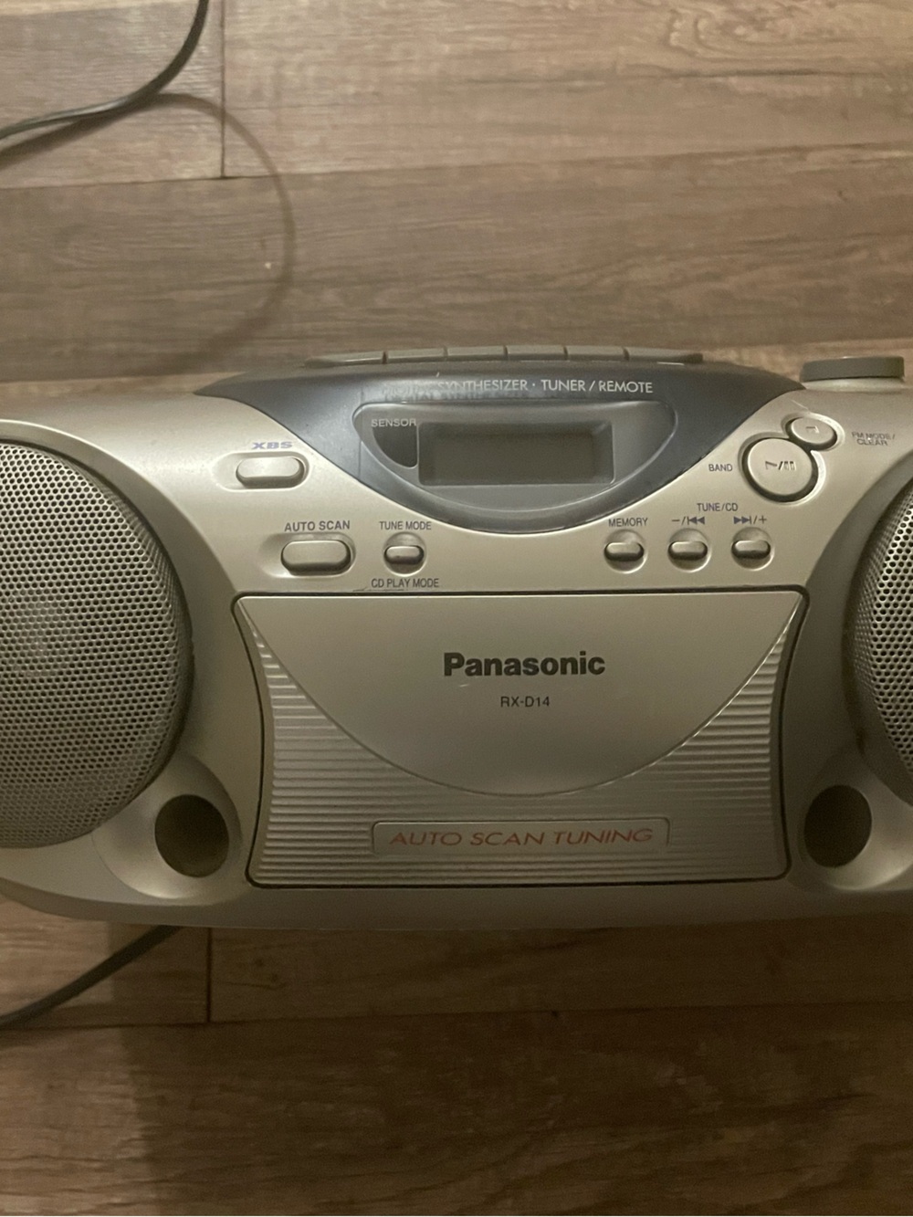 Panasonic Silver Portable CD Boombox RX-D14